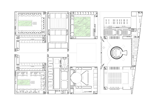 coptic center st. mark's competition, second floor plan